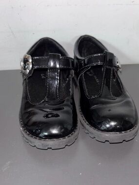Sincerly Jules Black Patent T‑Strap Mary Jane Shoes for Kids